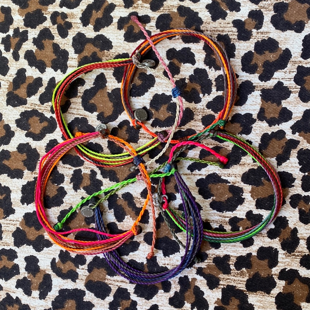 Series of waxed thread bracelets. Purchased from FL boutique! EUC!!!!